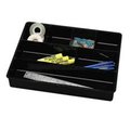 Rubbermaid Drawer Director- 7 Compartments- 15in.x12in.x2-.38in.- Black RU462838
